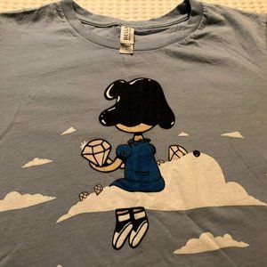 Ladies Shirt, Size Large, "Lucy in the Sky with Diamonds" Peanuts Bella Canvas